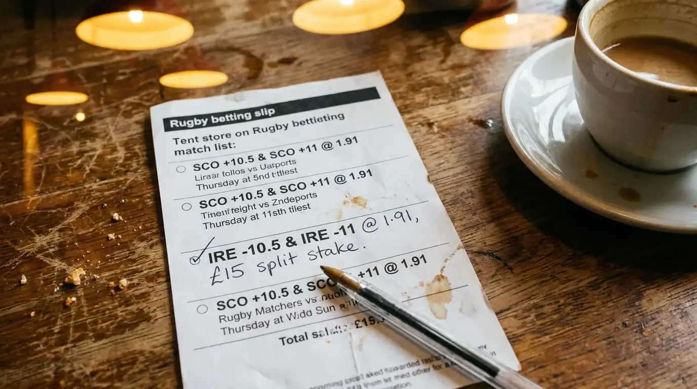 Detailed betting slip showing Asian handicap options with split-line selections