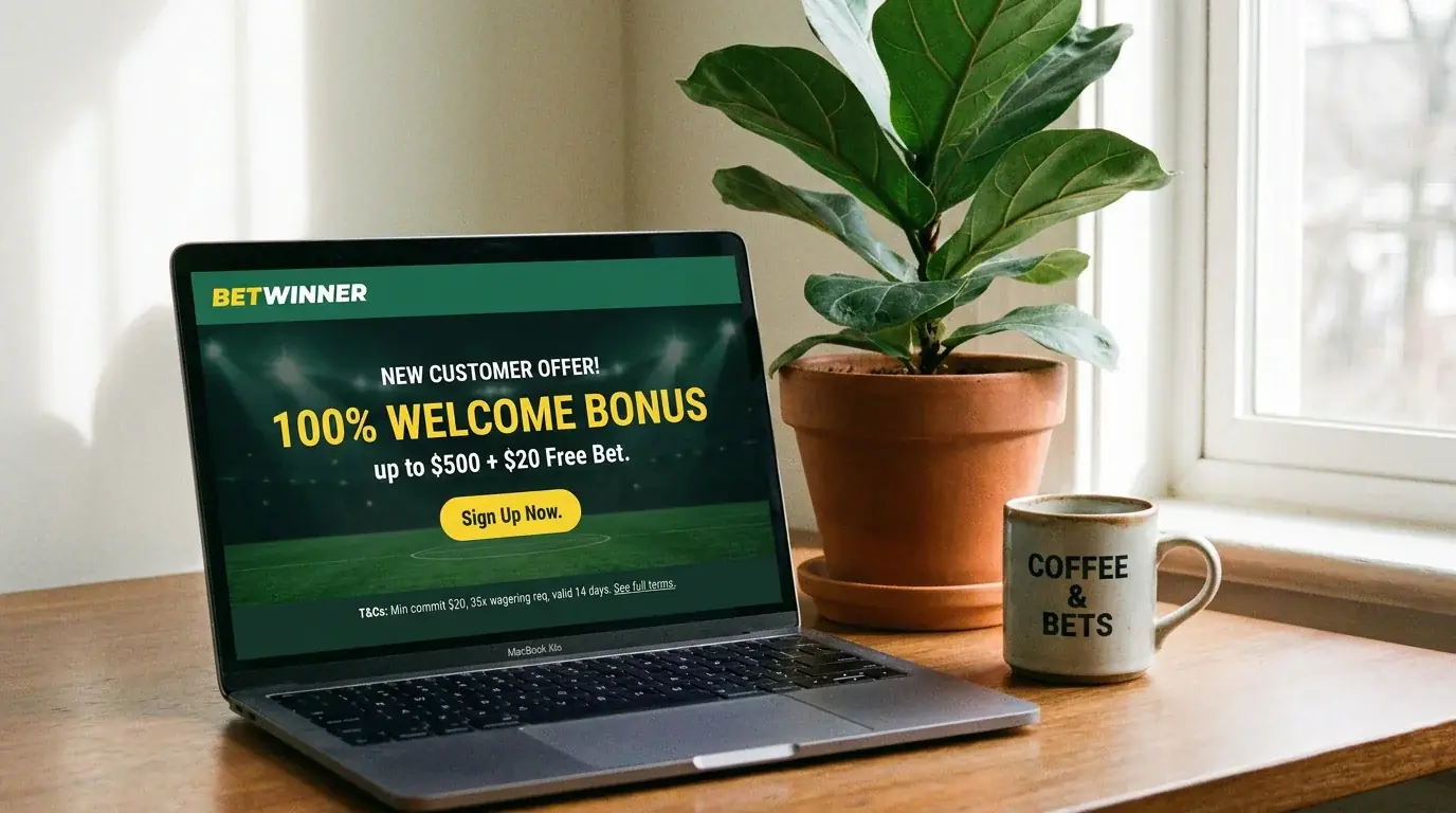 New customer welcome screen on a rugby betting site showing a sign-up bonus